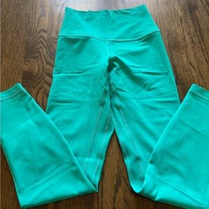 Lululemon Athletica align pants sz 4 Maldives green Leggings euc